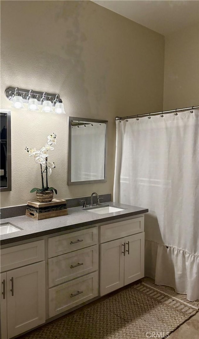 3329 E Metcalf Cir Unit B, Orange, CA 92869 - bathroom with double vanity