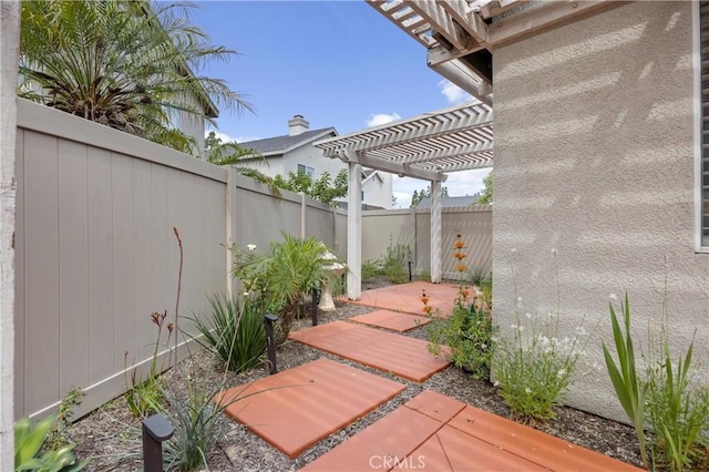 823 N Kintyre Dr, Orange, CA 92869 - fenced backyard featuring a pergola and a patio