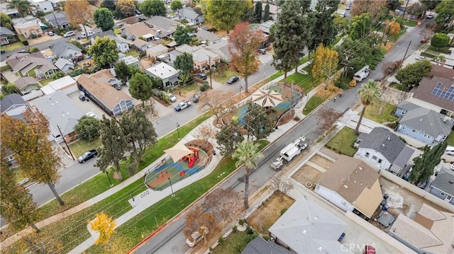 527 W Olive Ave, Monrovia, CA 91016 - aerial overview of property's location featuring nearby suburban area