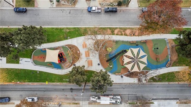 527 W Olive Ave, Monrovia, CA 91016 - aerial view of a pool area