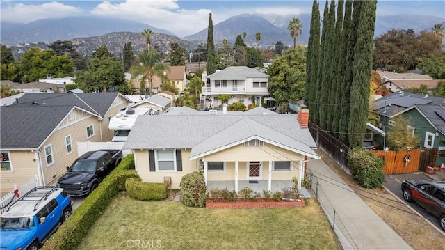527 W Olive Ave, Monrovia, CA 91016 - aerial view of residential area with mountains