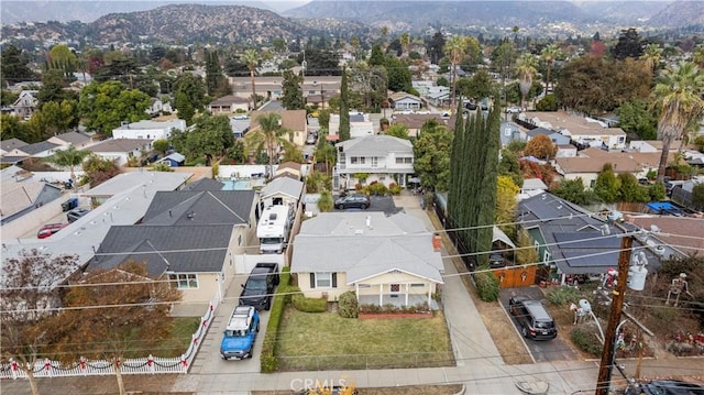 527 W Olive Ave, Monrovia, CA 91016 - aerial perspective of suburban area with a mountain backdrop