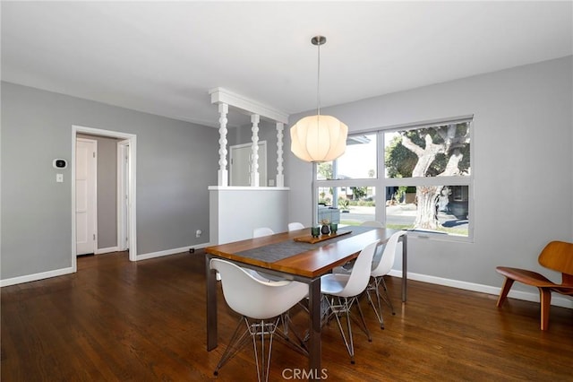 3231 Marber Ave, Long Beach, CA 90808 - dining area featuring wood finished floors and baseboards