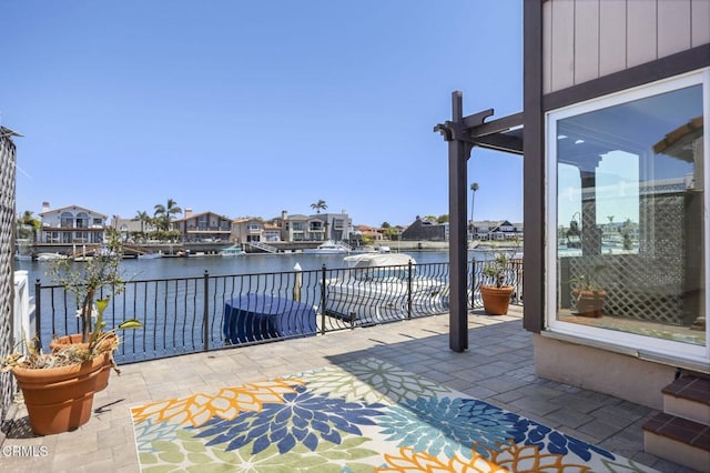 2120 Jamestown Way, Oxnard, CA 93035 - view of patio / terrace with a water view and a residential view