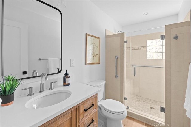 1804 Deer Canyon Rd, Arroyo Grande, CA 93420 - full bath with a stall shower, toilet, and vanity