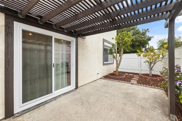 128 Fairview St Unit 1, Santa Ana, CA 92704 - view of patio / terrace with a fenced backyard and a pergola