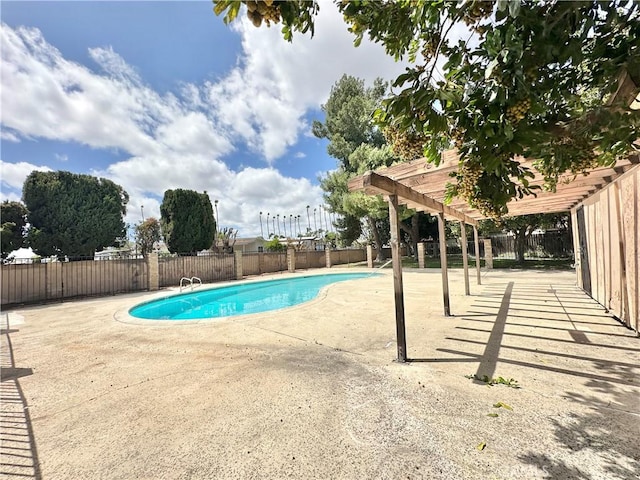 128 Fairview St Unit 1, Santa Ana, CA 92704 - view of pool featuring a pergola, fence, and a patio area