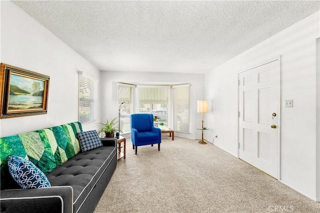 10608 Beak Ave, South Gate, CA 90280 - living room with carpet flooring and a textured ceiling