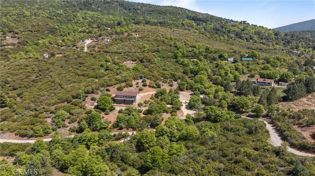 7525 Starlight Way, Julian, CA 92036 - bird's eye view of a heavily wooded area and a mountainous background