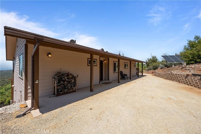 7525 Starlight Way, Julian, CA 92036 - view of front facade featuring solar panels
