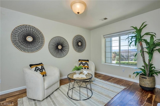 15632 Little Peak Rd, Hidden Valley Lake, CA 95467 - living area featuring baseboards and wood finished floors