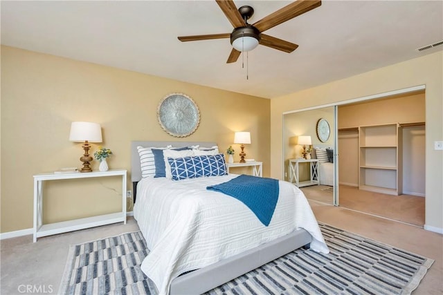 15632 Little Peak Rd, Hidden Valley Lake, CA 95467 - bedroom featuring carpet floors, a closet, and baseboards