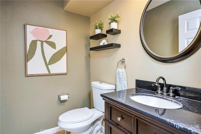 15632 Little Peak Rd, Hidden Valley Lake, CA 95467 - half bathroom featuring toilet and vanity