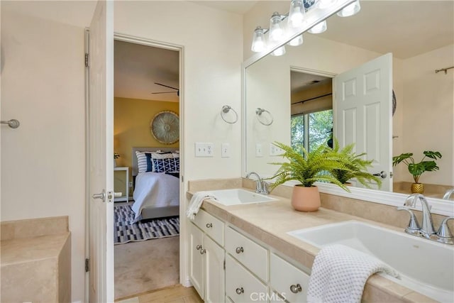 15632 Little Peak Rd, Hidden Valley Lake, CA 95467 - bathroom with ensuite bath and double vanity