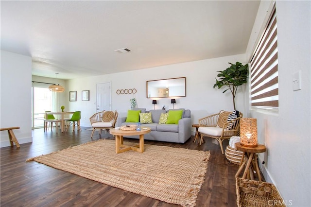 3872 Balsa Ave, Yucca Valley, CA 92284 - living room with wood finished floors and baseboards