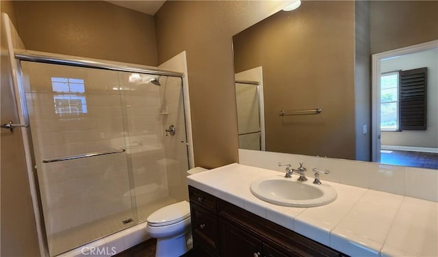 31820 Paseo Tarazona, San Juan Capistrano, CA 92675 - bathroom featuring a shower stall, toilet, and vanity