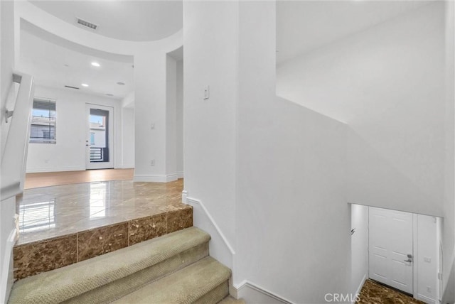 12455 Benton Dr Unit 2, Rancho Cucamonga, CA 91739 - staircase featuring recessed lighting
