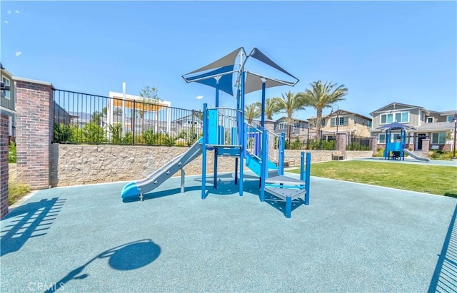 14991 Cavetto Ln, Fontana, CA 92336 - community jungle gym with a yard and a residential view