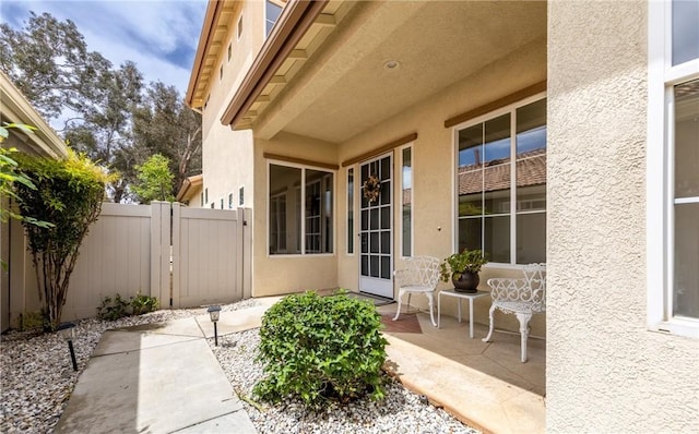 4919 Oakhurst Ave, Banning, CA 92220 - view of patio / terrace with fence and a gate