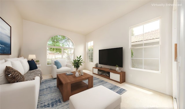 4919 Oakhurst Ave, Banning, CA 92220 - living room with lofted ceiling