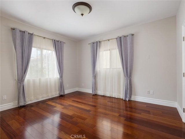 229 N Juanita Ave Unit B, Redondo Beach, CA 90277 - empty room with wood-type flooring and baseboards