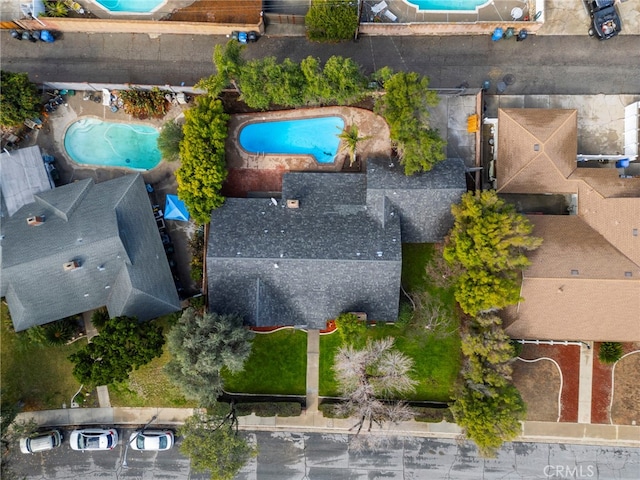 2291 Halcyon Way, Pomona, CA 91767 - drone / aerial view of a pool area