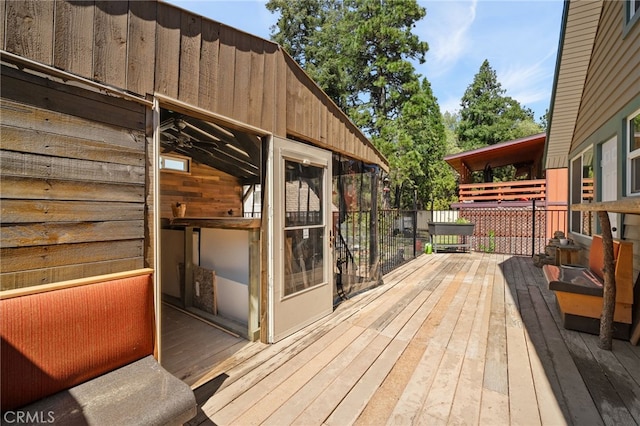 21964 Mojave River Rd, Cedarpines Park, CA 92322 - view of deck