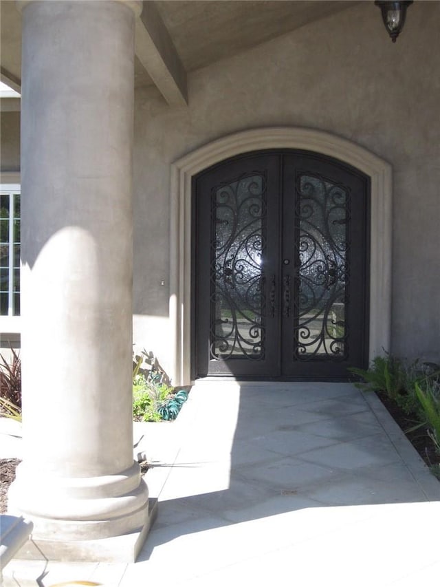 26925 Via Grande, Mission Viejo, CA 92691 - property entrance with french doors and stucco siding