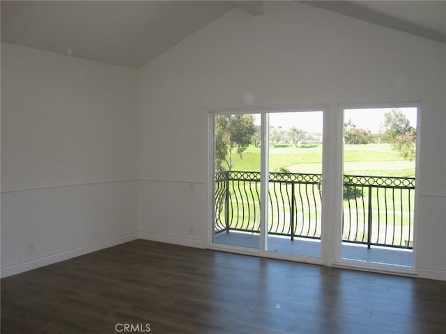 26925 Via Grande, Mission Viejo, CA 92691 - unfurnished room with dark wood-style flooring, baseboards, and healthy amount of natural light