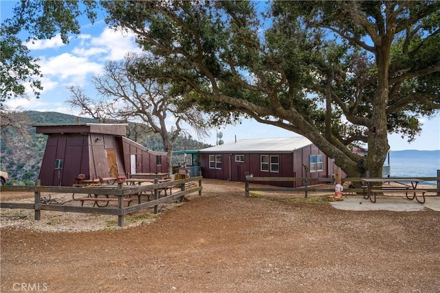 9000 Figueroa Mountain Rd, Los Olivos, CA 93441 - view of yard featuring fence and an outdoor structure