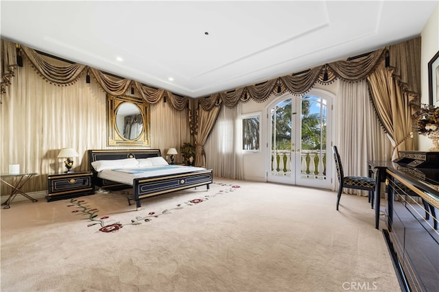 1782 Chota Rd, La Habra Heights, CA 90631 - carpeted bedroom with access to exterior