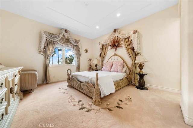 1782 Chota Rd, La Habra Heights, CA 90631 - bedroom with carpet, baseboards, and recessed lighting