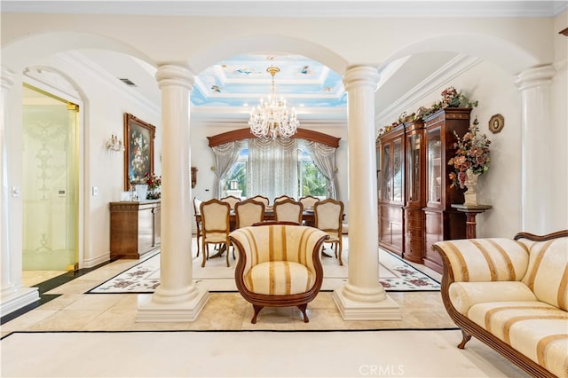 1782 Chota Rd, La Habra Heights, CA 90631 - building lobby featuring crown molding