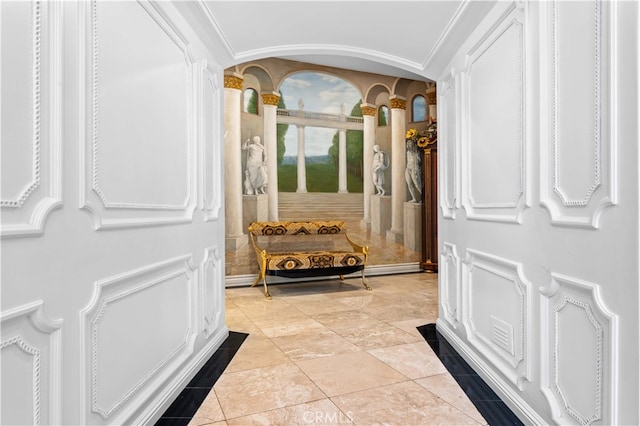 1782 Chota Rd, La Habra Heights, CA 90631 - foyer entrance featuring crown molding