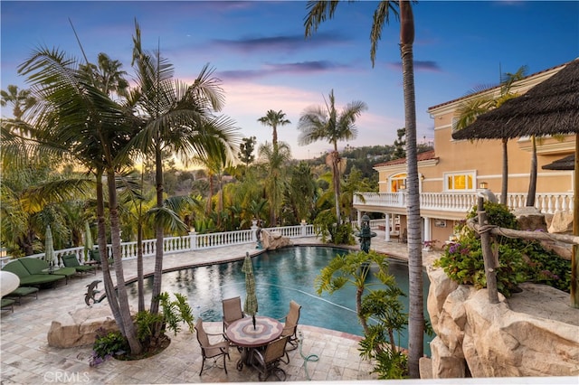 1782 Chota Rd, La Habra Heights, CA 90631 - outdoor pool with a patio area