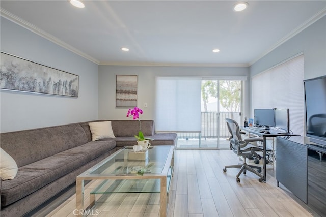 1517 E Garfield Ave Unit 94, Glendale, CA 91205 - office space with wood finished floors, ornamental molding, and recessed lighting