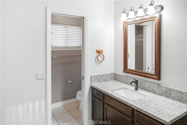 27535 Lakeview Dr Unit 37, Helendale, CA 92342 - bathroom with vanity and tile patterned floors
