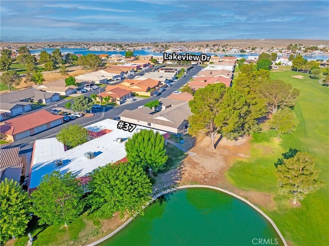 27535 Lakeview Dr Unit 37, Helendale, CA 92342 - aerial view of residential area featuring a large body of water