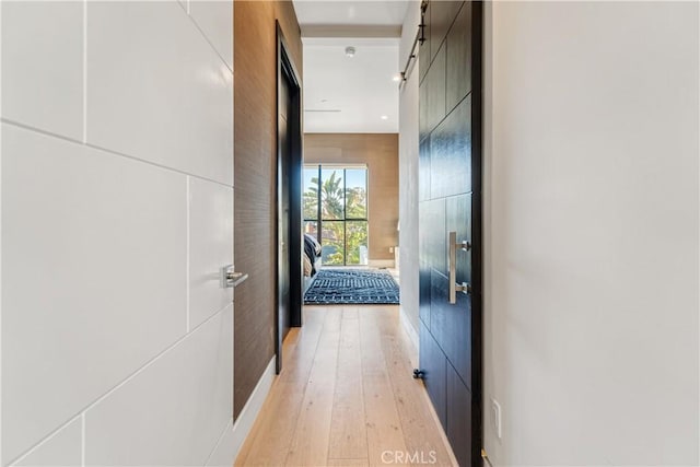 4841 Alonzo Ave, Encino, CA 91316 - corridor featuring light wood-style flooring