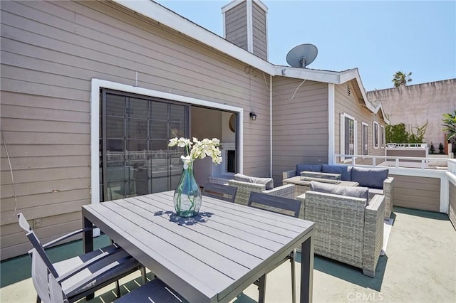 1924 Mathews Ave Unit B, Redondo Beach, CA 90278 - view of patio featuring outdoor lounge area, outdoor dining space, and fence