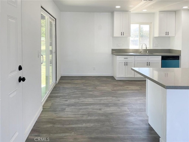 40294 Fieldspring St, Palmdale, CA 93591 - kitchen with dishwashing machine, healthy amount of natural light, white cabinetry, and recessed lighting