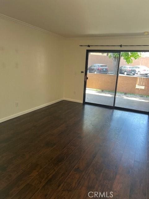10655 Lemon Ave Unit 3005, Rancho Cucamonga, CA 91737 - empty room featuring crown molding and dark wood-style flooring