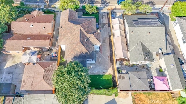 aerial perspective of suburban area