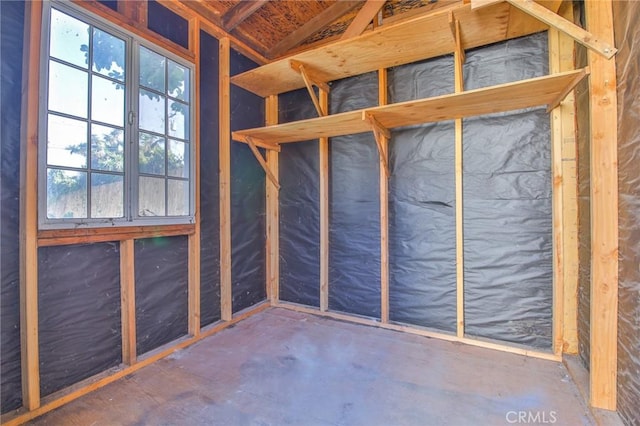 view of storage room
