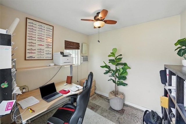 850 N Naomi St, Burbank, CA 91505 - office area featuring ceiling fan