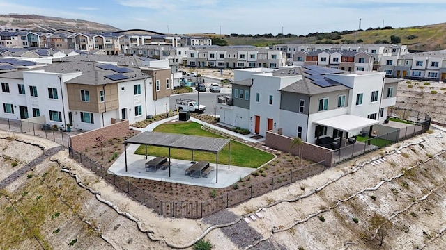 aerial perspective of suburban area