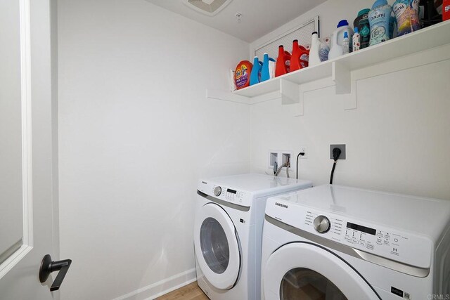801 Mateo St Unit 2, Chula Vista, CA 91911 - laundry room featuring separate washer and dryer