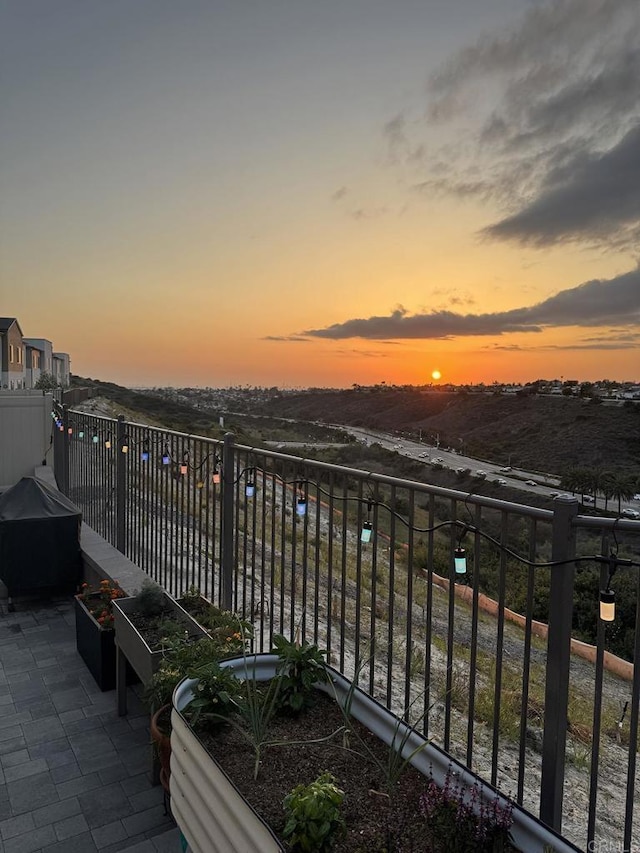 801 Mateo St Unit 2, Chula Vista, CA 91911 - view of balcony at dusk