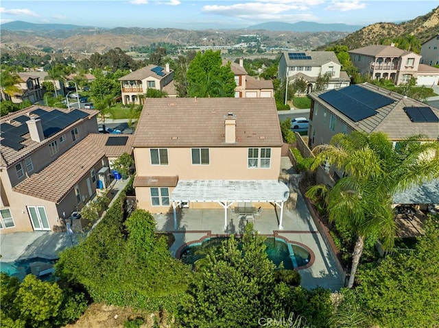 30375 June Rose Ct, Castaic, CA 91384 - aerial view of residential area with a mountainous background