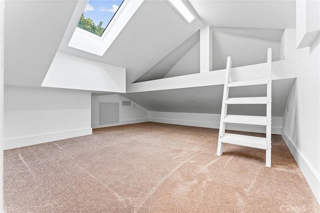 29951 Morongo Pl, Laguna Niguel, CA 92677 - bonus room featuring vaulted ceiling, carpet, a skylight, and baseboards